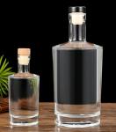 Glass Bottles 500ml 750ml Gin Rum Vodka Whisky Cognac Napoleon Brandy with