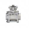Buy cheap Three-piece ball valve high platform 304 stainless steel 3PC wire welded 1 "2" dn15/20/25 pneumatic valve from wholesalers
