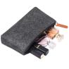 Buy cheap Reusable 3mm Felt EVA Pencil Case Dark Grey Nylon Pencil Pouch from wholesalers