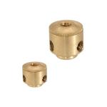 Precise Cnc Machined Metal Parts Micro Brass Machining Parts With Brushing