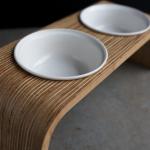 OEM ODM Personalized Pet Bowls Ceramic Elevated Dog Bowls Eco Friendly