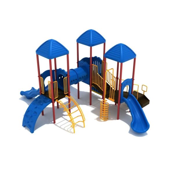 Buy cheap ODM LLEPE Outdoor Playground Playhouse With Tube Plastic Slides from wholesalers