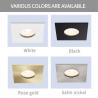 Buy cheap IP65 Black White Bathroom Ceiling Spotlights AC 220 - 240V Cri90 RoHS Approved from wholesalers