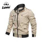 Custom Printed Winter Padded Sportswear Utility Bomber Leather Jacket Men with