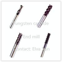 Buy cheap Tungsten ccarbide end mill, CNC milling cutter 4 flutes 2 flutes 3 flutes,45,50 product