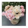 Buy cheap Single 9-flower Simulated Rose Bouquet with Artificial Rose Branches for Wedding Decoration and Photography Props from wholesalers
