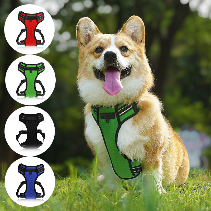 Light Up Dog Harness Step In Style with Waterproof and Reflective Polyester Material
