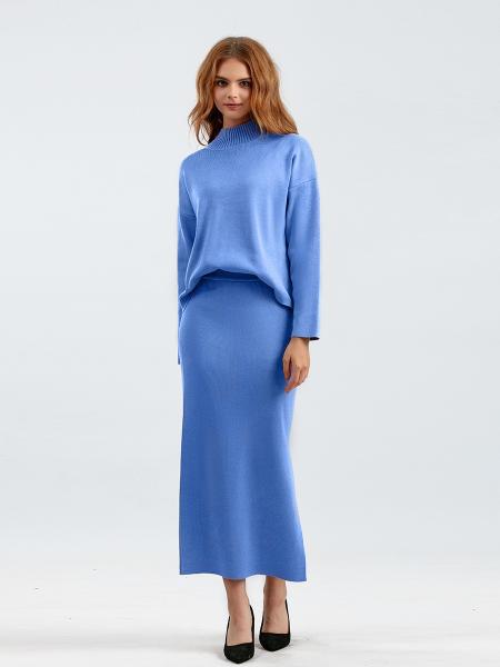 Buy cheap Free Size Ladies Top long sleeve and skirt sweater Knitted Casual Style Perfect for Everyday Wear from wholesalers