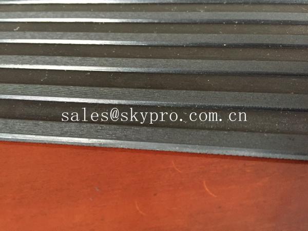 Buy cheap wide or flat ribbed rubber car mats with non - slip strip grooves on top from wholesalers