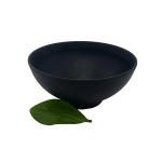 Home Matte Black Melamine Soup Bowl Dinnerware 8'' Deep Round