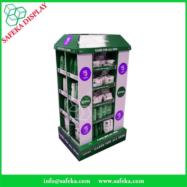 Buy cheap 4 side Paper material shelf cardboard point of sale supermarket shelf stand corrugated from wholesalers