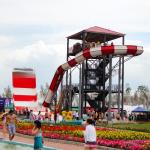 Customized Size Water Park Equipment Fiberglass Large Boomerango Water Slide