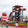 Buy cheap Customized Size Water Park Equipment Fiberglass Large Boomerango Water Slide Suitable for Holiday Resorts from wholesalers
