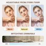 60W LED half moon light With Stand Phone Holder For Makeup Beauty Salons Eyebrow