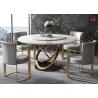 Buy cheap Electroplating Brass High Back Dining Room Chairs With Stainless Steel Leg from wholesalers