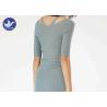 Buy cheap Half Sleeves Summer Knitwear Shoulder Slit / V Neck Ladies Pullover Sweaters from wholesalers