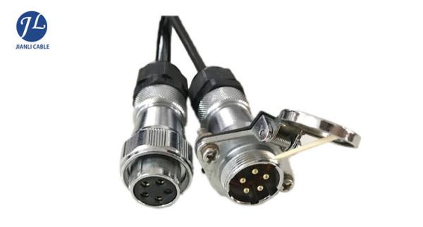 Heavy Duty Coiled Trailer Cable Electrical Wire For Vehicle Reverse Camera