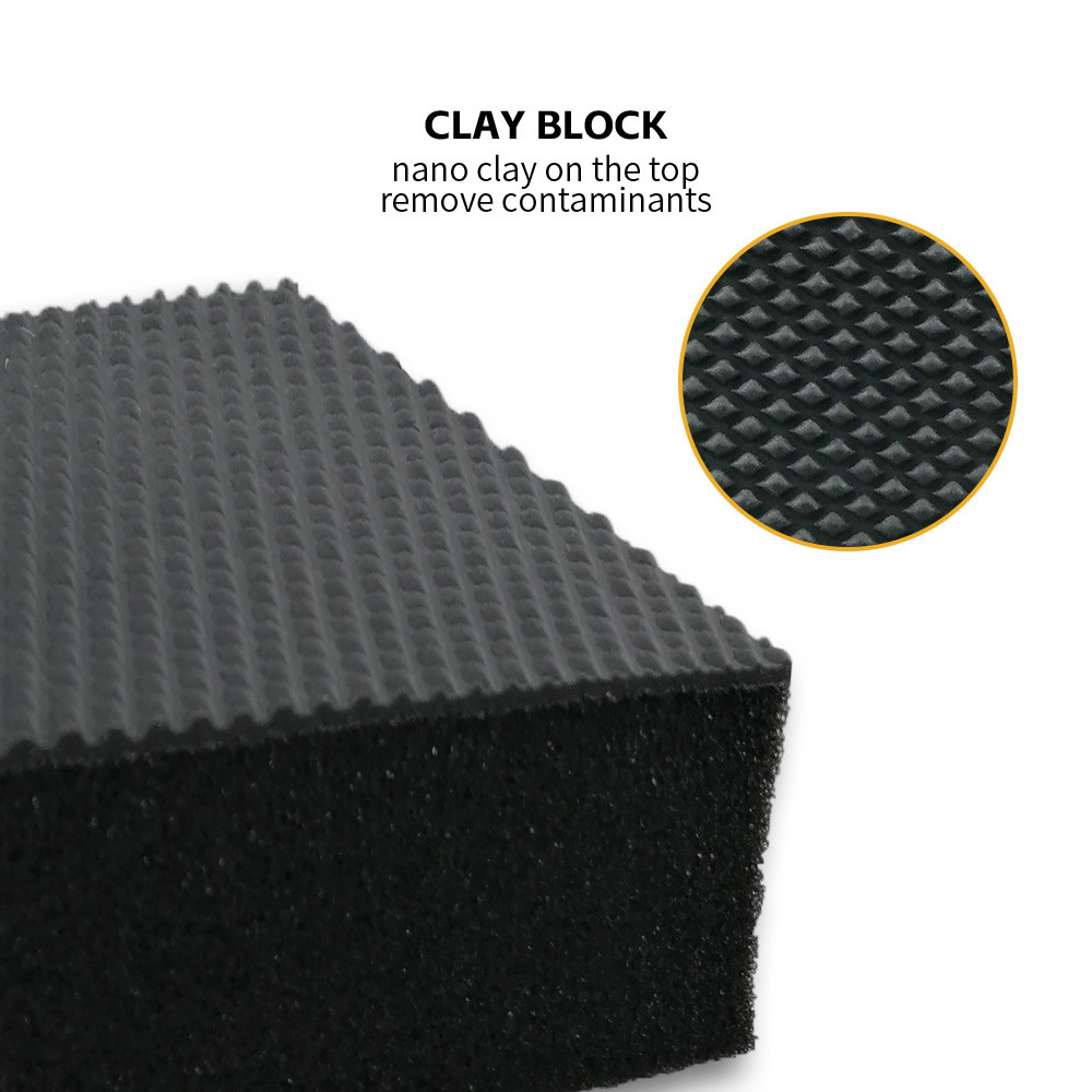 Portable Black Customs Shape Car Washing Kit With Pp Box Packages