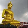 Buy cheap Modern Spray Paint Big Outdoor Buddha Statue , Thailand Golden Buddha Statue from wholesalers
