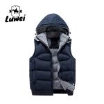 China Custom Utility Warm Thick Waistcoat Utility Cotton Stand Collar Zipper