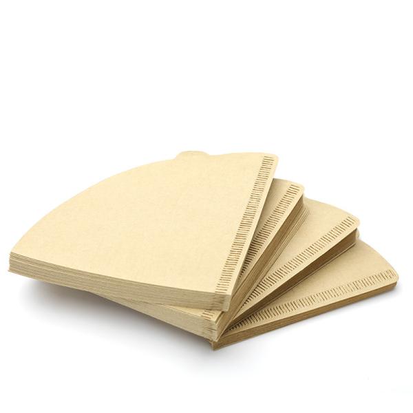 Buy cheap Food Grade V Shape Brown Coffee Paper Filter For Coffee Dripper from wholesalers