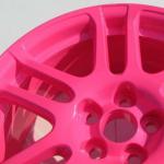 Smooth Finish Polyester Powder Coating , Pink Powder Coat Highly Decorative