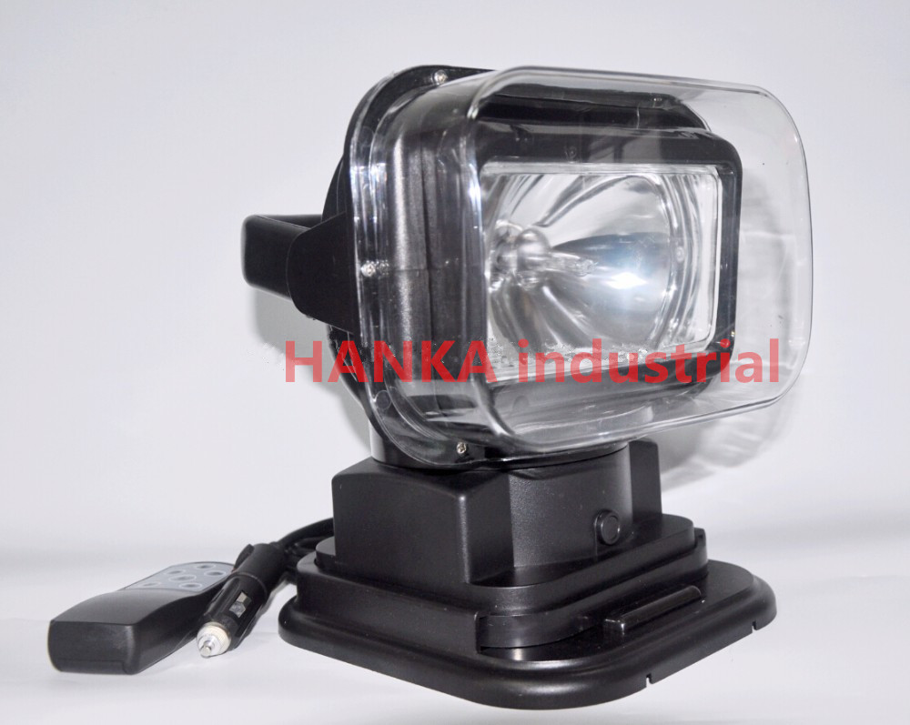 60w 360 Degree Offroad HID Searchlight , Xenon Rotating Marine Search Light