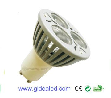 Buy cheap factory 3W GU10 LED Lamp 3*1W led spotlight from wholesalers