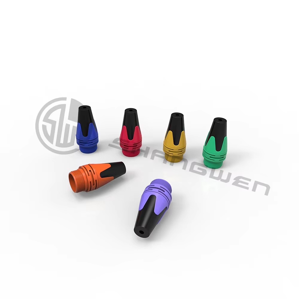 Custom Logo Outdoor Waterproof 3 Pin XLR Male Connector 7.5A Power Audio Video Female Socket with Zinc Alloy Housing