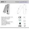 Buy cheap Wall mounted led headboard wall light/hotel led reading light/led bedside wall light from wholesalers