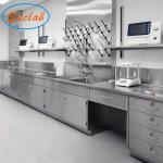 C Frame Stainless Steel Lab Bench Multi Function Chemical Resistant