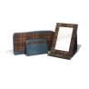 Buy cheap Saffiano Leather Polybag Womens Plaid Wallet , 10x8.5cm Clutch Leather Wallet from wholesalers
