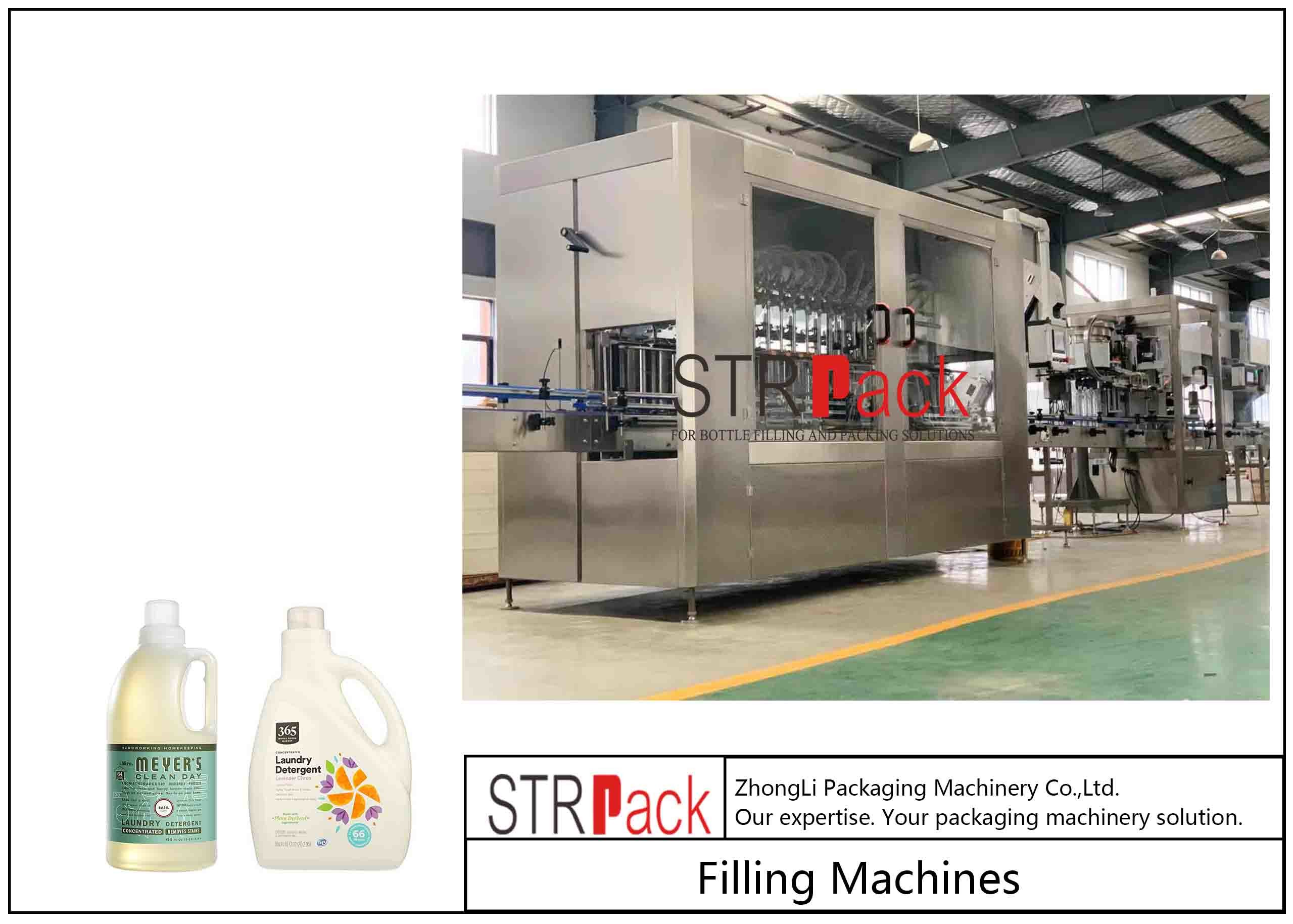 Linear Type Automatic Chemical Liquid Filling Machine Customized Weight Wide Range