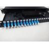 Buy cheap Black Color 19’’ Fiber Optic Patch Panel with 12 SC Simplex Port from wholesalers