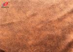 Polyester Fleece Printed Brushed Velvet Material For Upholstery , 180cm Width