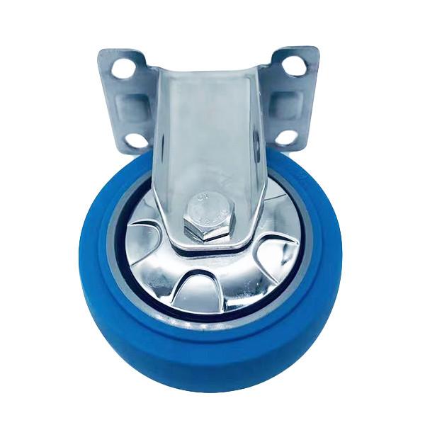 Buy cheap Blue TPR Thermoplastic Tread Rigid Stainless Caster Wheels 3 Inch 75mm from wholesalers