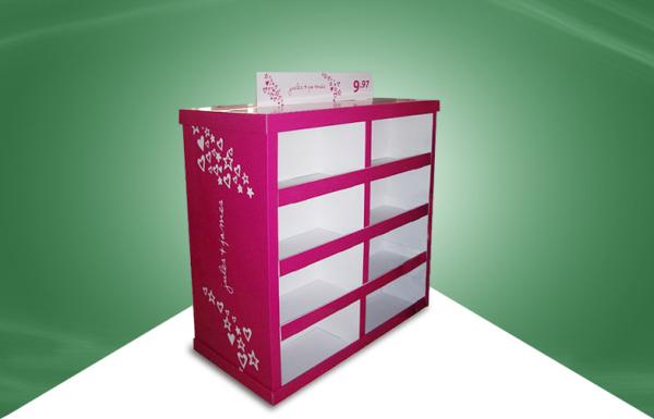 Buy cheap Rose Red Strong Paper Cardboard Pallet Display in Stores 80X60X130CM from wholesalers