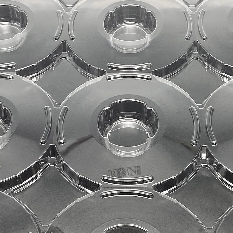 Customized Disposable Plastic Transparent 9 Holes Yarn Wrapped Tray