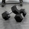 Buy cheap Wholesale High Quality Home Gym Fitness Equipment Hex Rubber Cover Dumbbell from wholesalers