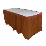 Odorless Disposable Plastic Table Skirts For Birthday Party / Business