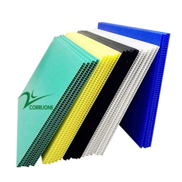 Buy cheap 4x8 5mm Corflute Sheets Hollow Corflute Protection Sheet Green Black from wholesalers