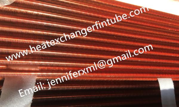 Buy cheap Tension Wound Single Row Flat Fin Tube For Air Cooled Condenser from wholesalers
