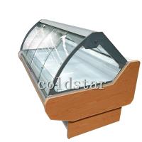 Buy cheap Supermarket deli display case cooked food self-service display refrigerator with product