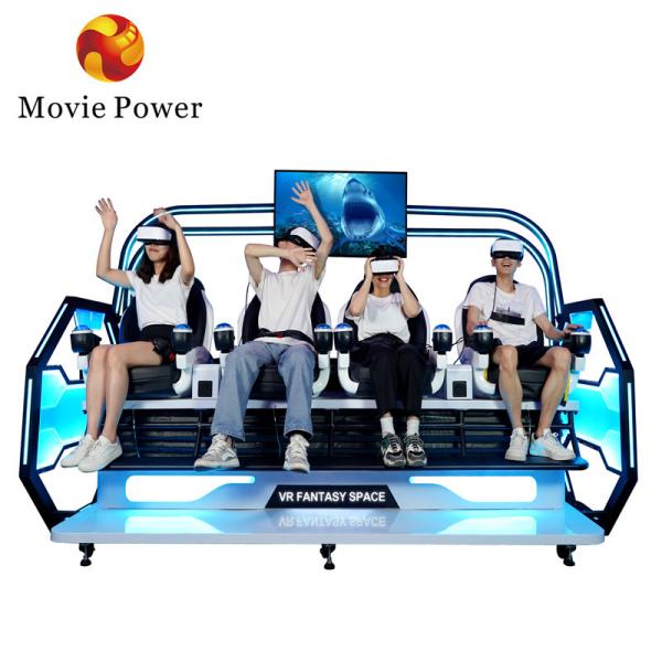 Buy cheap Theme Park Roller Coaster 9d Vr Simulator 4 Player Arcade Machine 9d Vr Chair Cinema from wholesalers