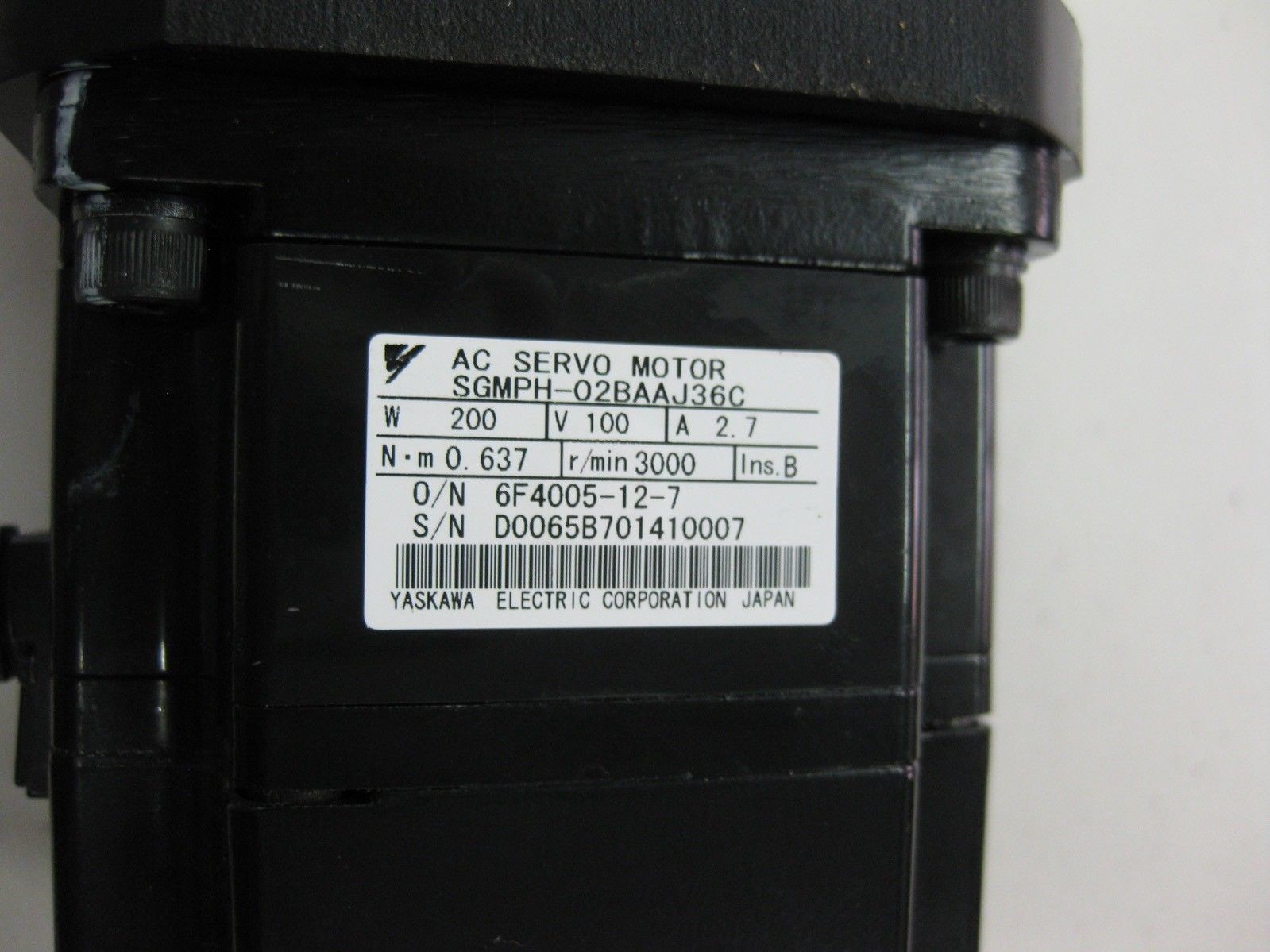 SGMPH-02BAAJ36C Yaskawa Brand New Servo Motor Original In Box
