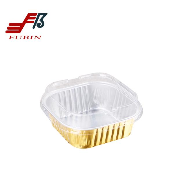 Buy cheap Square Aluminum Foil Pet Lids Airline No Leakage Takeaway from wholesalers