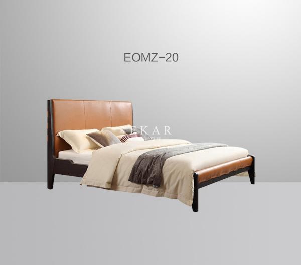 Buy cheap Designer Furniture Simple Design Leather Headboard Wooden King Size Bed from wholesalers