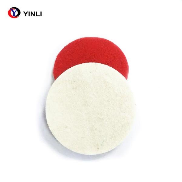 Buy cheap 4" Round White Wool Felt Wheel 16mm Thickness For Angle Grinder from wholesalers