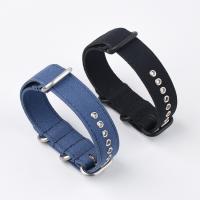 Buy cheap Zulu Style Canvas Strap Watch Band With Metal Holes ROHS passed product