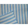 Buy cheap Yarn Dyed Cotton Fabric / Blue And White Striped Fabric Custom Made Color from wholesalers